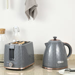 1.7l Kettle and 2 Slice Toaster Set With Defrost Reheat | Medium