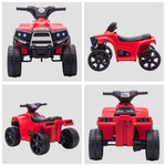 6 V Kids Ride On Cars Electric Atv For 18-36 Months Toddlers | Red