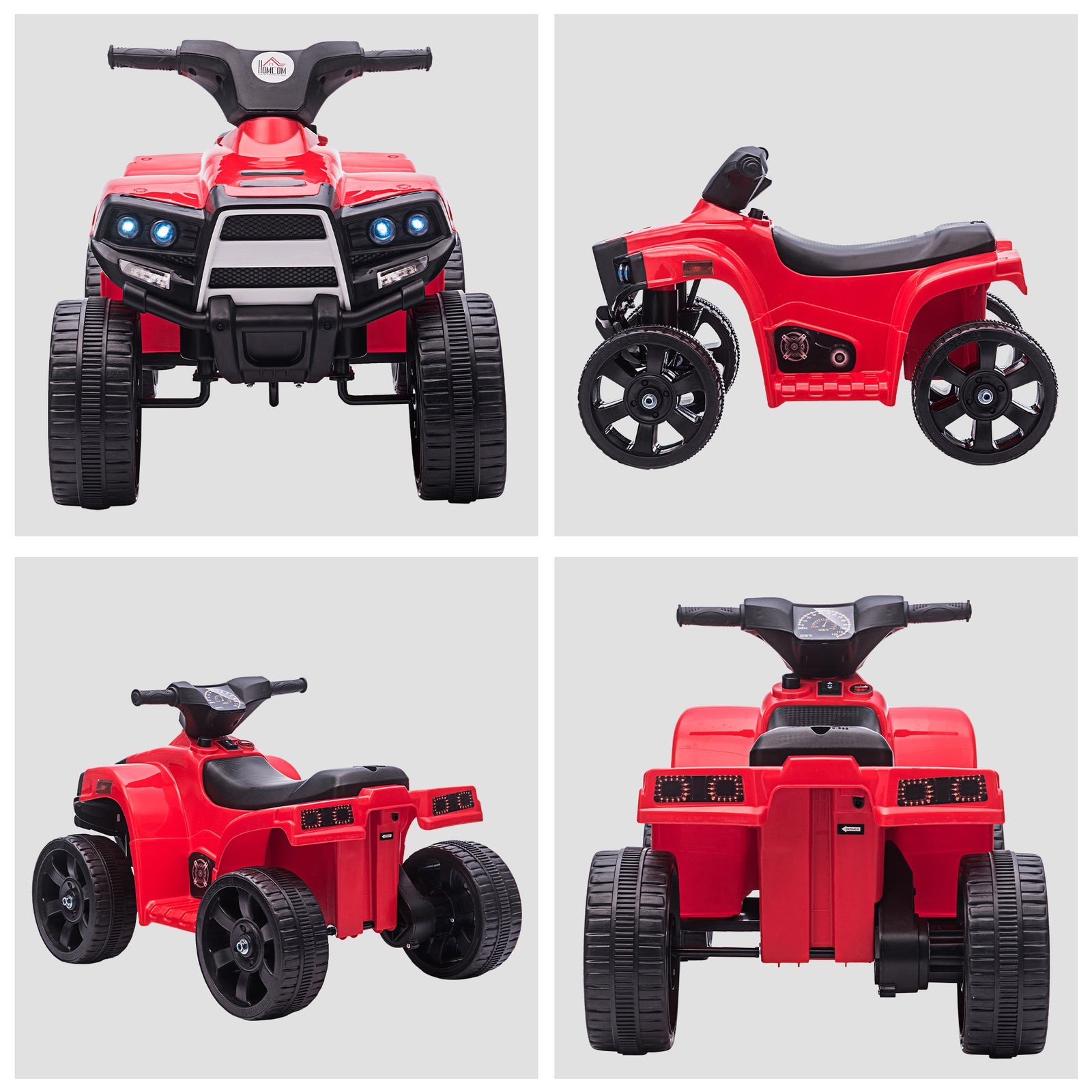 6 V Kids Ride On Cars Electric Atv For 18-36 Months Toddlers | Red