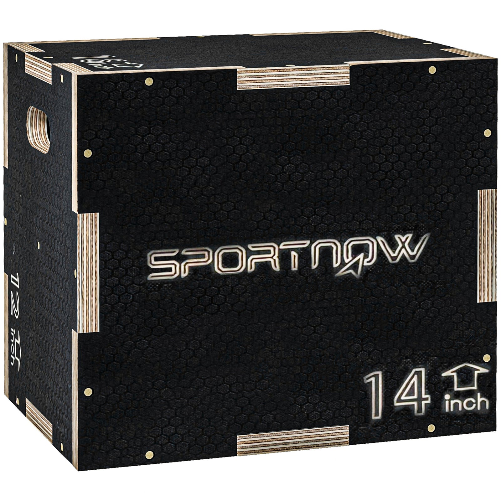 Pylometric Jump Box, Wooden Pylo Box For Home Gym | Black