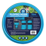 Reinforced Uv-resistant Garden Hose With Connector Set | 15m | Blue