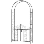 Outsunny Garden Arch W/ Double Gate, Garden Arbor Climbing Plants