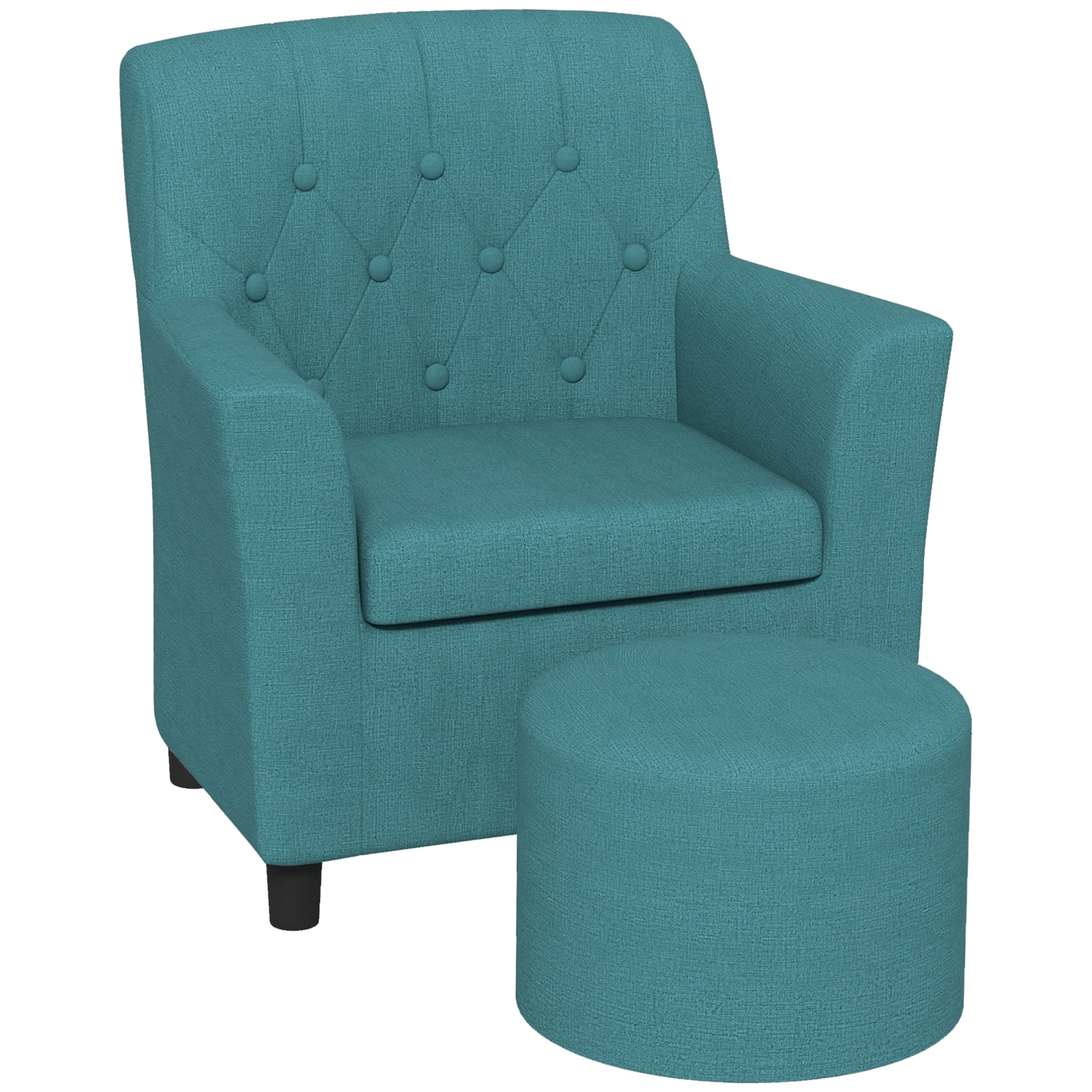 Kids Sofa Set With Footrest For Playroom Bedroom | Blue