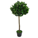 Deluxe Luxury Artificial Bay  Laurel Tree Topiary Ball - 90cm (3ft) Tall