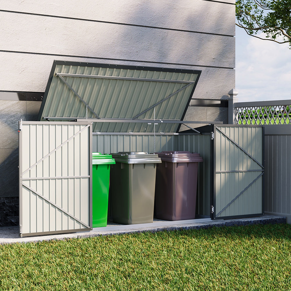 Outdoor Trash Bin Storage Shed