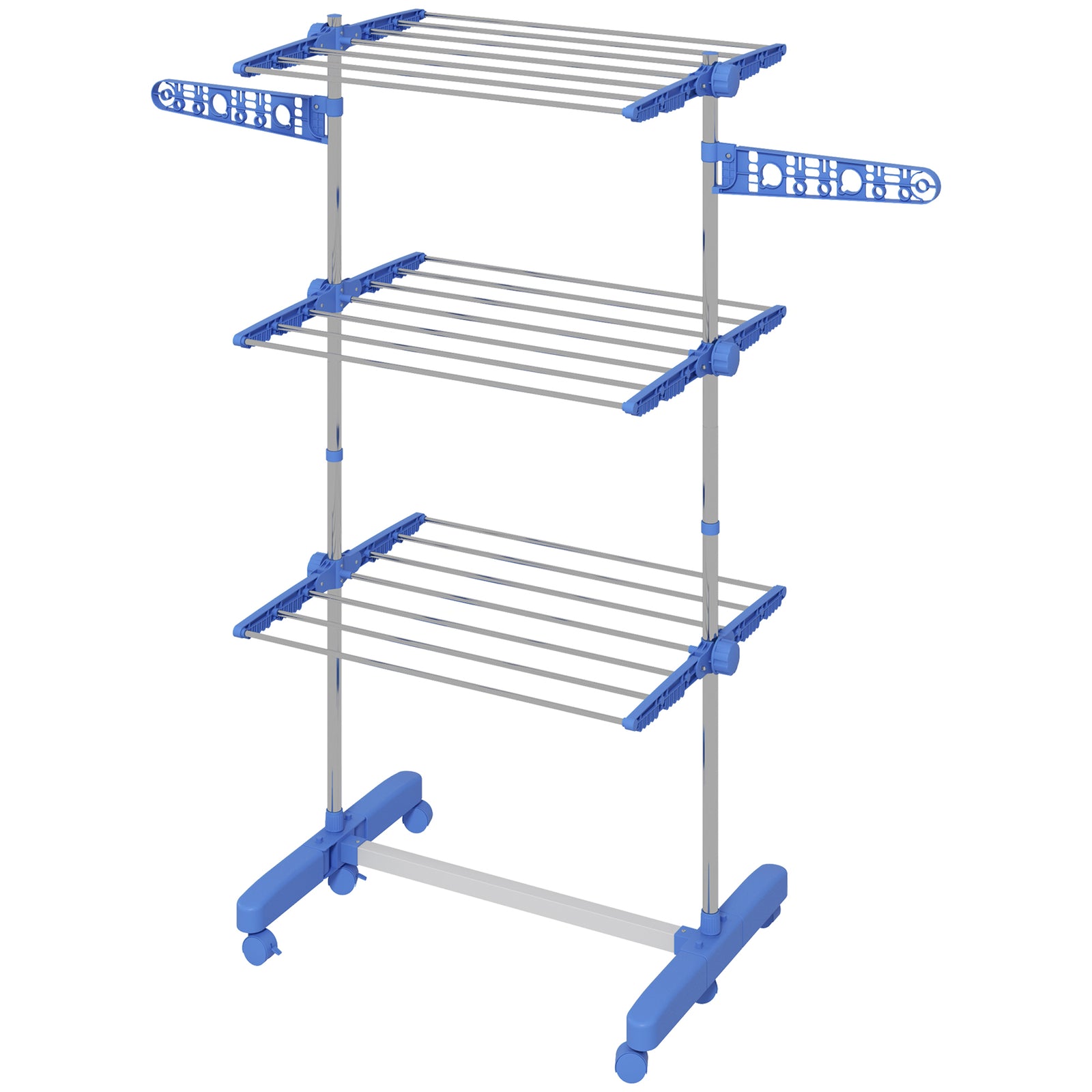 3/4 Tier Clothes Airer Stainless Steel Clothes Drying Rack | Medium | Blue