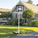 Adjustable Basketball Hoop, Plastic Backboard, Portable