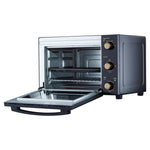 34l Mini Oven Grill Tabletop Counter Top Multi Fuction Cooker Black  Copper | Black & Gold