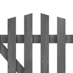 Rustic Wooden Garden Gate With Arched Top Weathered Gray Finish | Small | Grey
