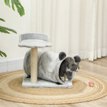 Cat Tree W/ Scratching Post, Bed, Cat Tunnel, Toy Ball | Gray