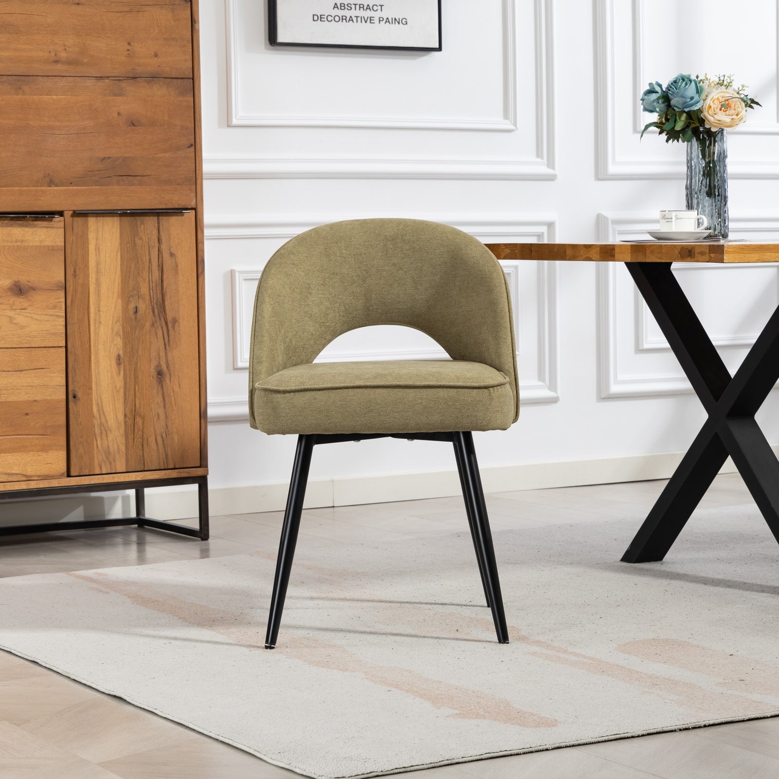 Ashley Fabric Dining Chairs - Set Of 2 | Sage Green
