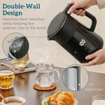 1.7l Fast Boil 3000w Electric Kettle With Led Display | Black