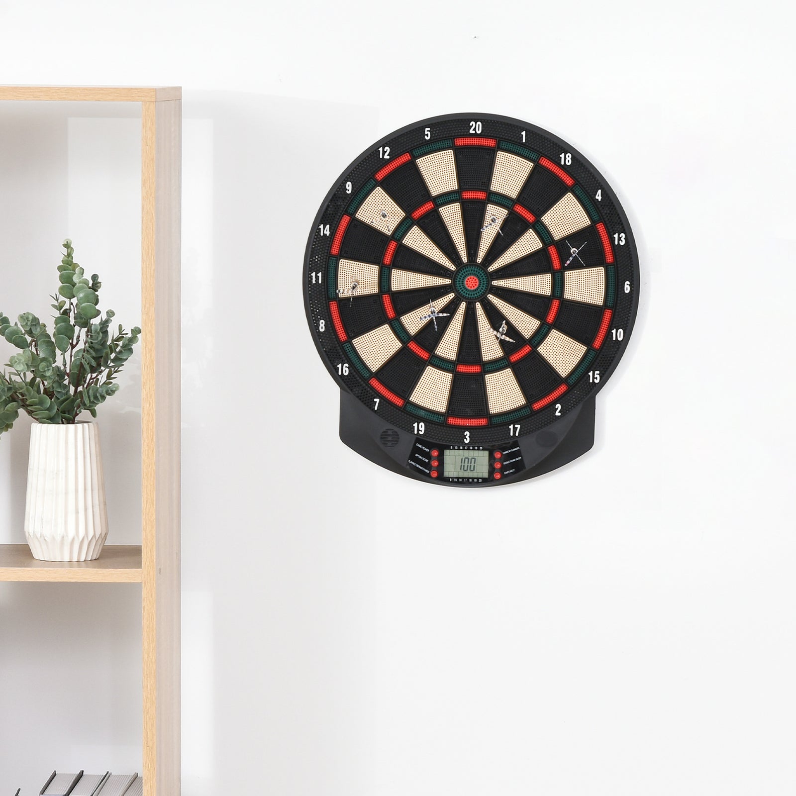 Electronic Dartboard 26 Games, 6 Darts Ready-to-play