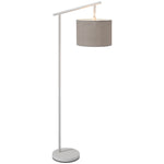 Floor Lamp With 350 Degree Rotating Lampshade Led Bulb | One Size | Gray