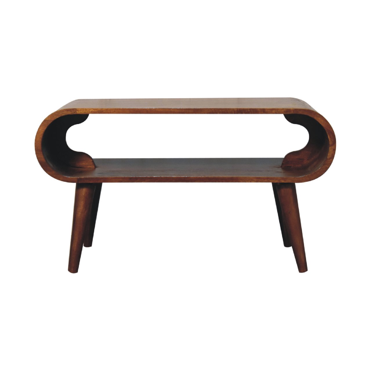 Solid Wood Open Chestnut Coffee Table