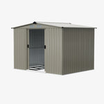 Breeins 8x6 FT Large Metal Garden Tool Storage Shed