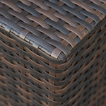 3 Pieces Pe Rattan Side Table Set