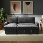 Coeburn Reversible Corner Sofabed With Storage | Dark Grey
