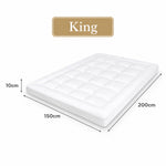 Lavio Mattress Topper 10cm Deep Soft Microfibre Washable With Strap