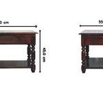 Artisan Furniture Solid Wood Turned Legs Cherry Console Table
