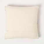 Handwoven Kilim Cushion With Feather Filling | 45cm x 45cm | Pink & White