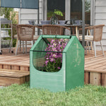 Raised Garden Bed Planter Box With Greenhouse | Green