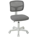 Vinsetto Small Office Chair Without Arms, Swivel Mesh Desk Chair, Dark Grey