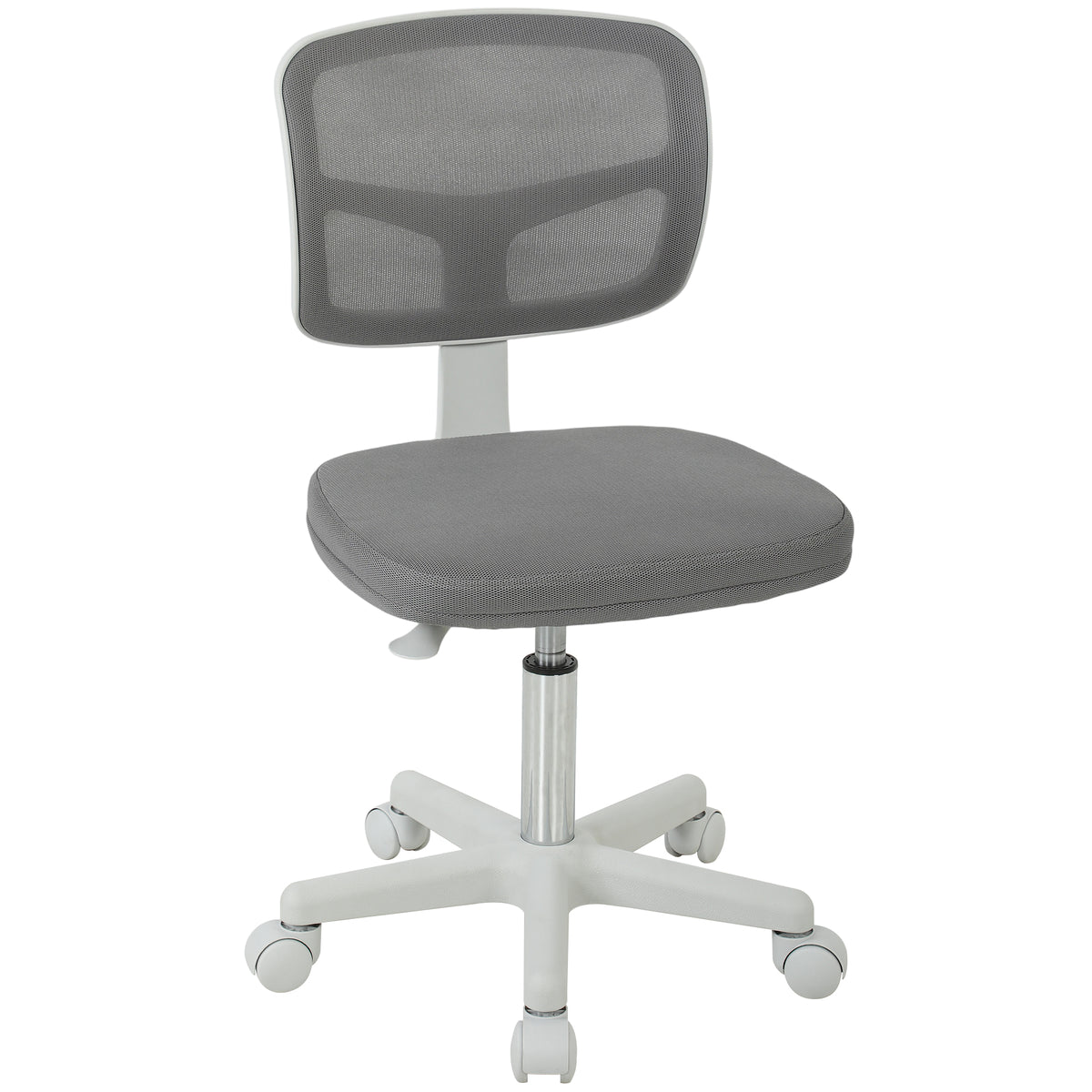 Vinsetto Small Office Chair Without Arms, Swivel Mesh Desk Chair, Dark Grey