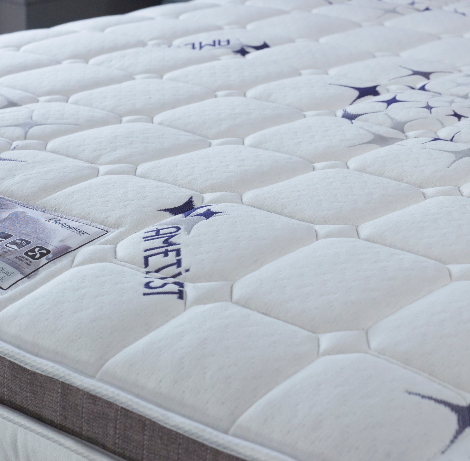 Ametist Crystal 2500 Pocket Sprung Pillow Top Mattress | King | White
