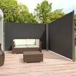 Outdoor Retractable Privacy Side Awning | Large