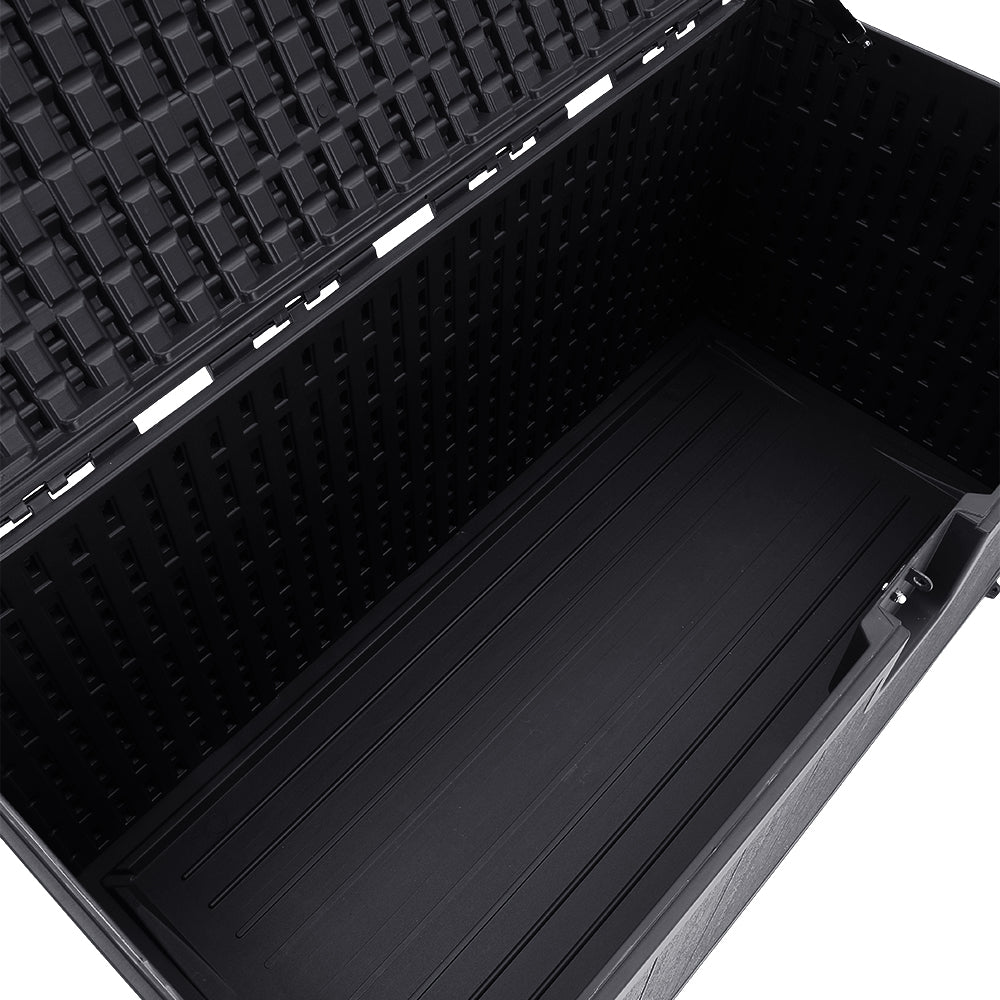 Large 105-gallon Outdoor Storage Box For Deck Or Patio | Black