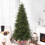 5/6/7ft Christmas Tree, Metal Base, Hinged | 7ft | Green