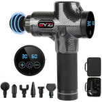 Dyzi Handheld Muscle Massage Gun For Pain Relief 6 Heads Body Massager Deep Tissue Percussion Massager