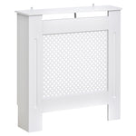 Radiator Cover Heating Cabinet Solid Mdf White | Small | White