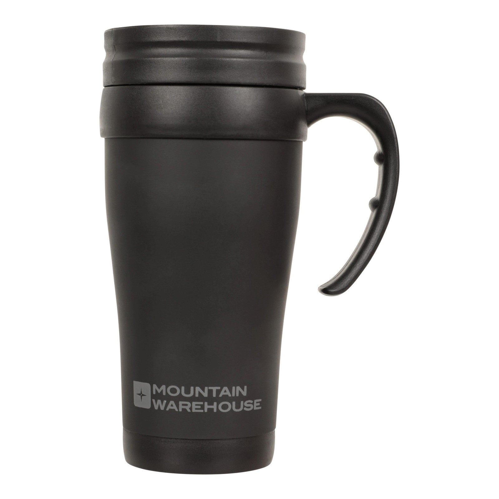 Rubber Feel 400ml Travel Mug | One Size | Black
