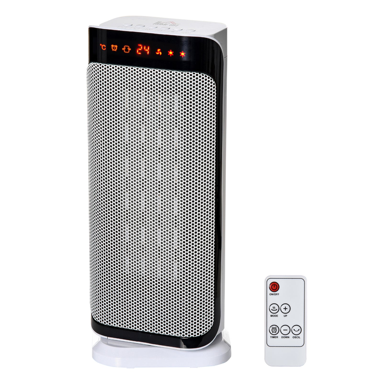 Oscillating Ceramic Space Heater With Remote Control Timer