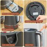 1.7l 3000w Fast Boil Electric Kettle And 2 Slice Toaster Set