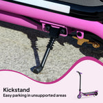 Electric Scooter For 6-14 With Dual Brakes & Colourful Light | Purple
