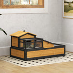 Three-room Tortoise House Habitat With Balcony, Two-story Large Reptile Cage