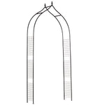 Vintage Style Steel Garden Arbor & Trellis Arch, 2.5h M