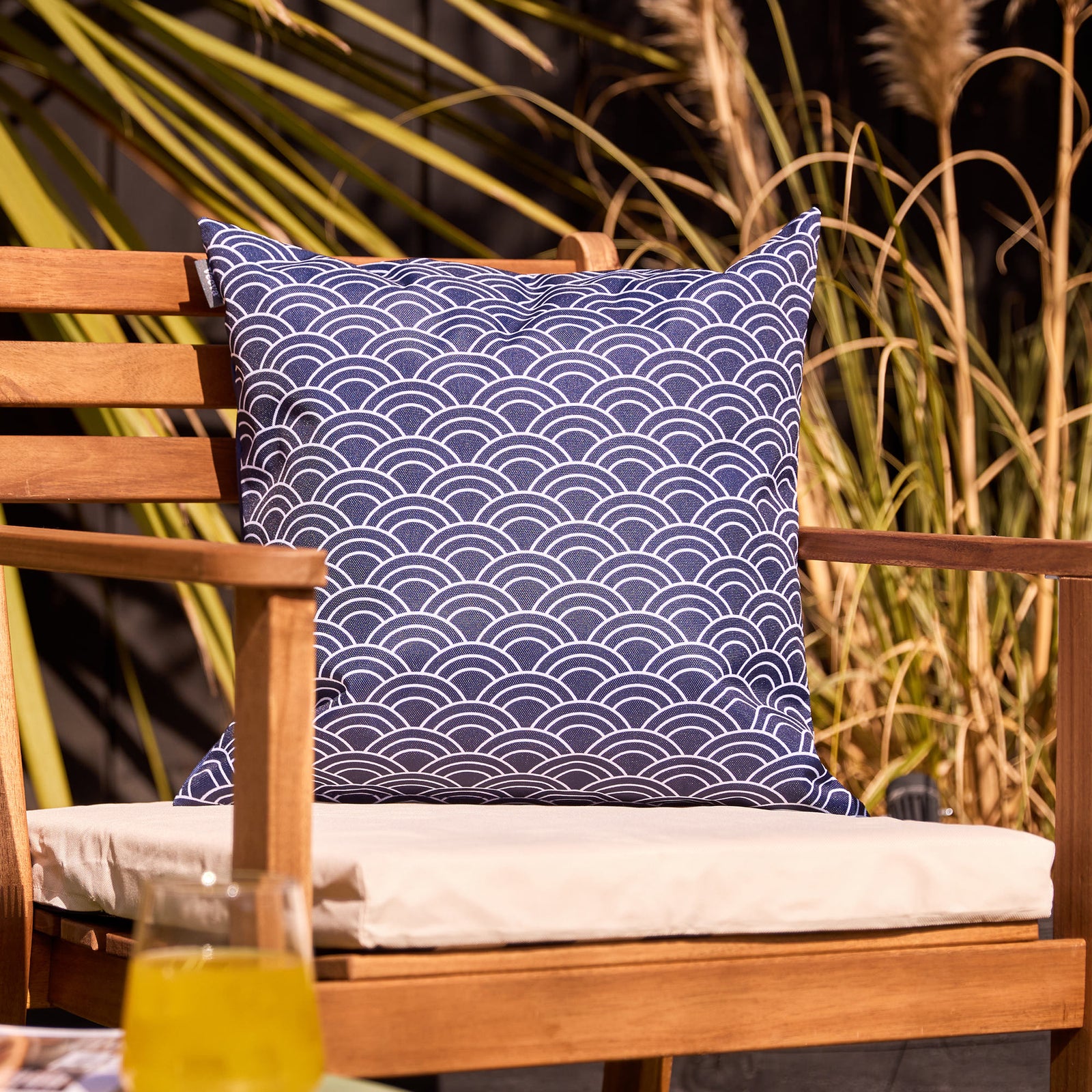 Deck Stripe Set Of 2 Outdoor Cushion