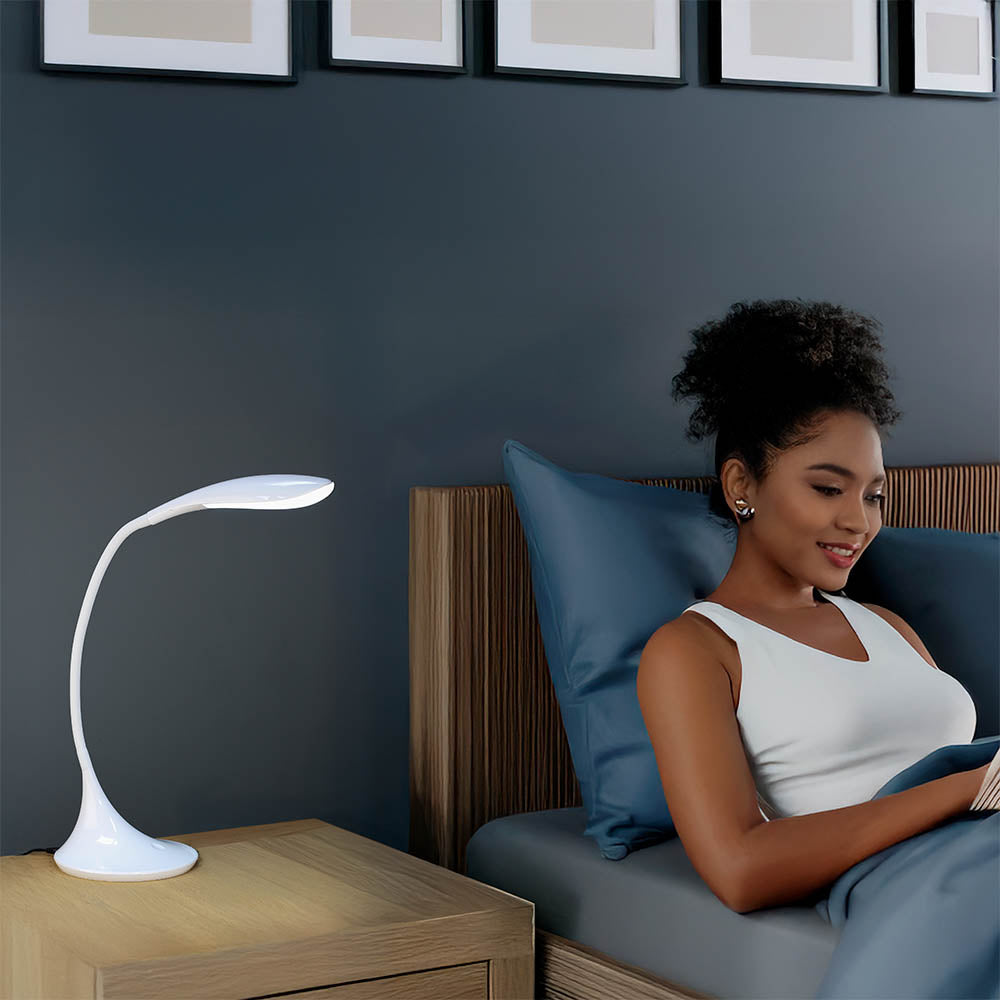 High Vision Desk Light, Silver, 25,000 Hr Led Panel | Silver