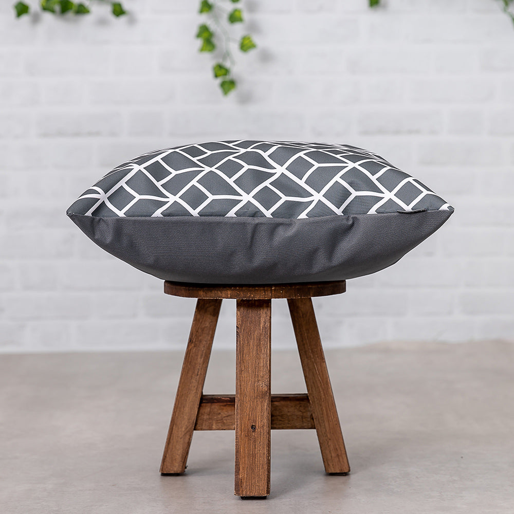 Art Deco Geometric Print Outdoor Cushion