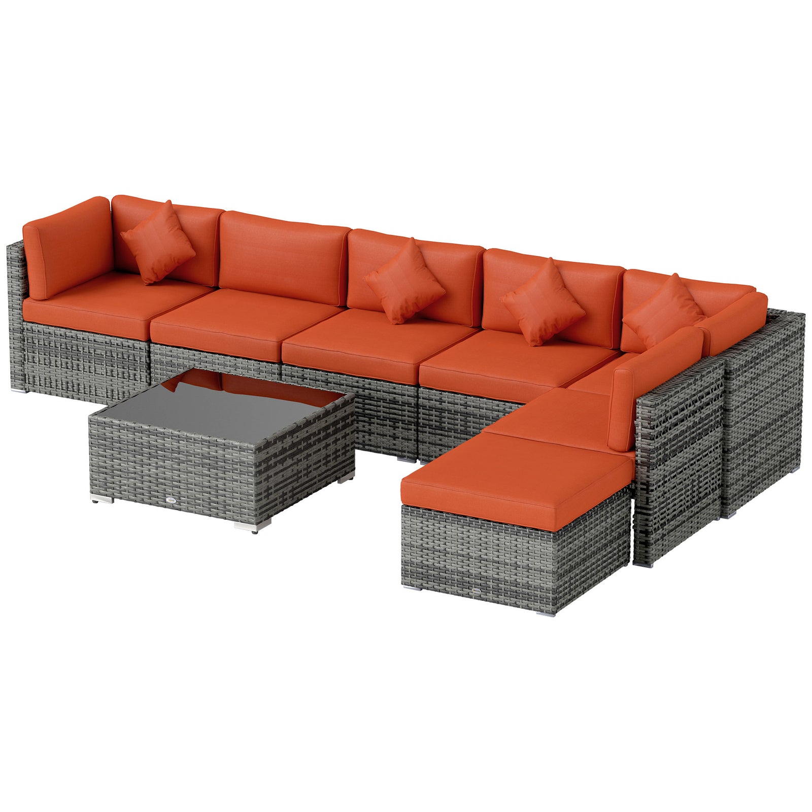Rattan Outdoor Garden Furniture Patio Corner Sofa Set
