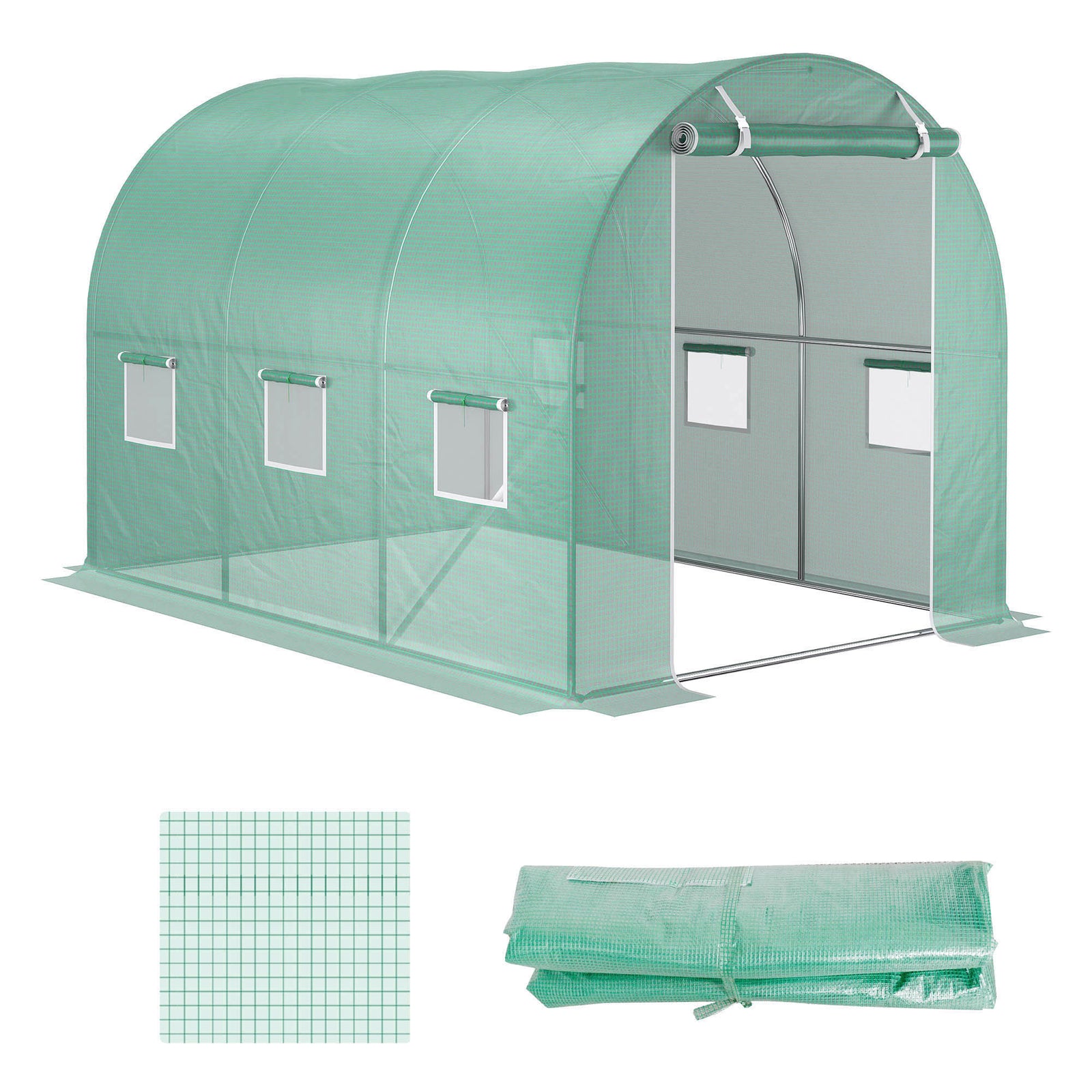 3x2x2m Greenhouse Replacement Cover - Tunnel