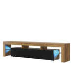 Nova Tv Unit 200cm With Led Lights | Oak
