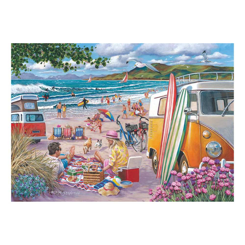 The House of Puzzles Wish You Were Here Big 250 Piece Jigsaw Puzzle