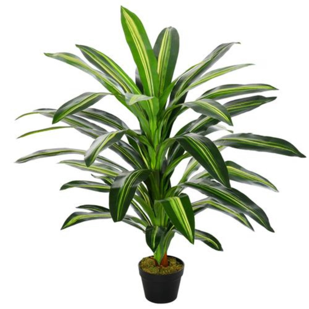 Dyzi Artificial Dracaena Tree 110cm Tall Faux Potted Plant