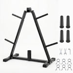 Centra Weight Plate Storage Rack Olympic Plate Holder Gym Weight Stand Tree