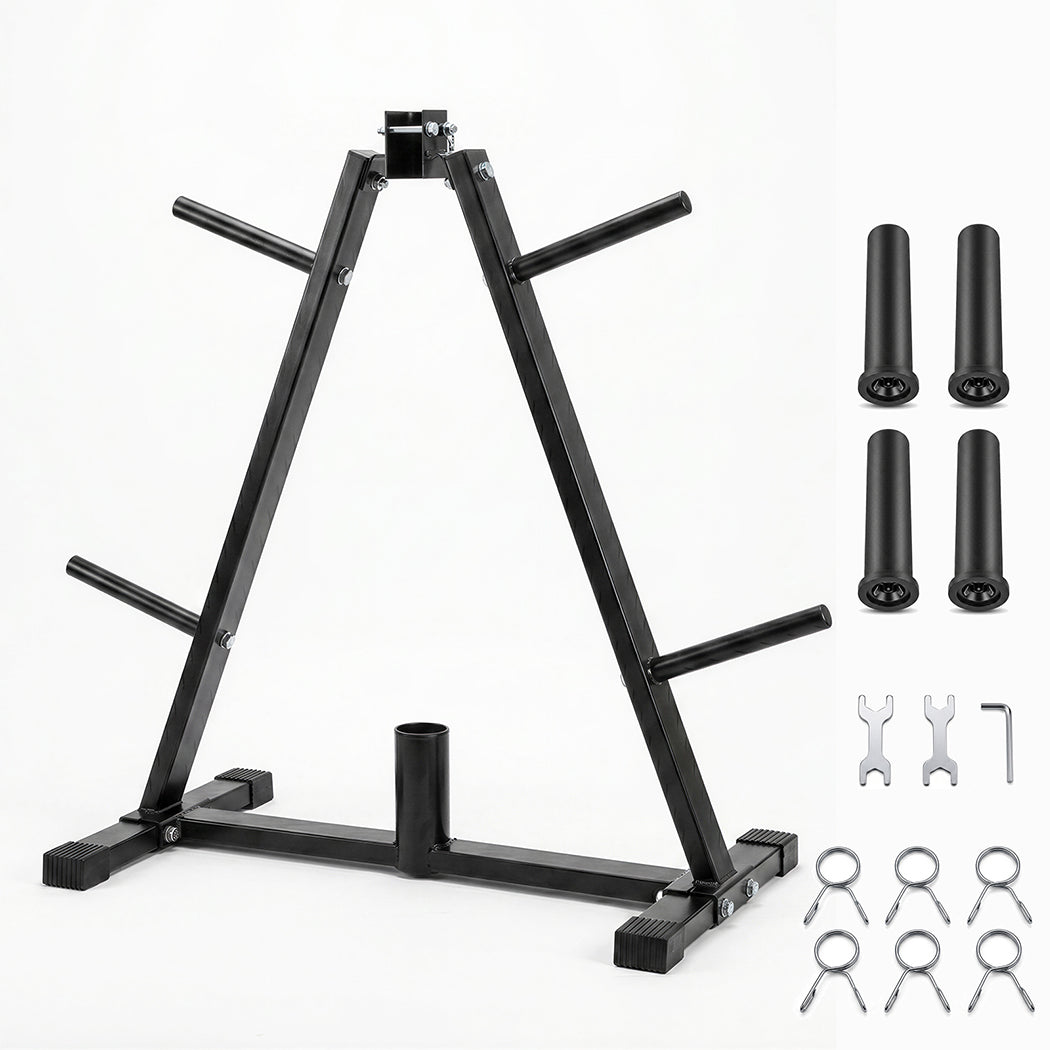 Centra Weight Plate Storage Rack Olympic Plate Holder Gym Weight Stand Tree